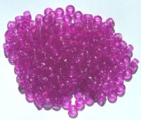 200 4x6mm Transparent Violet Acrylic Crow Beads